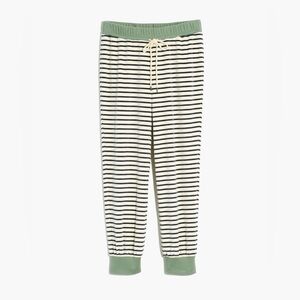 Madewell MWL Velour Slim‎ Joggers in Stripe Size L